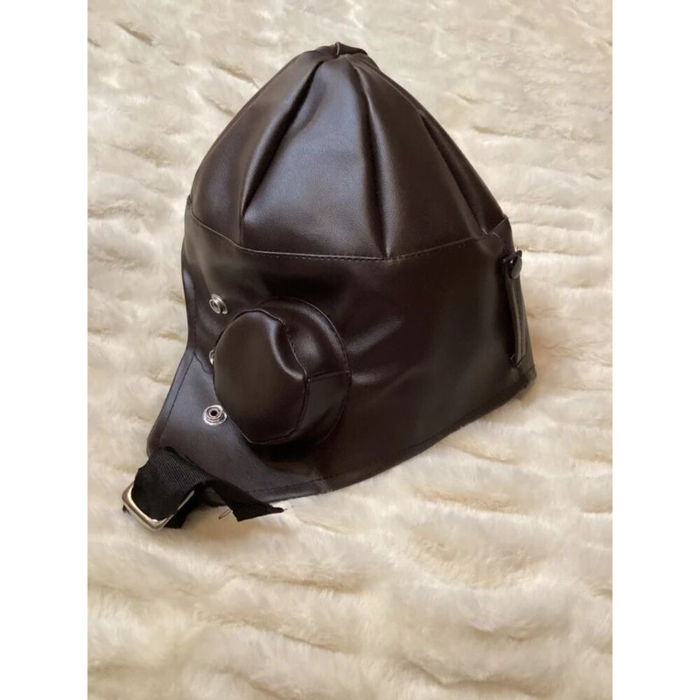 Pilot Helmet Brown Aviator Hat Airman WW2 1940s Accessory Halloween